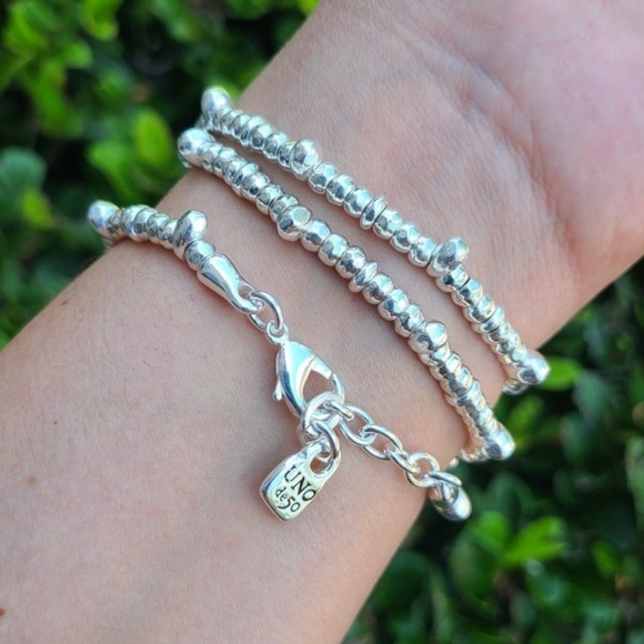 UNO de 50 Bracelet - DELIRIUM - Silver plated with Swarovski Blue Crystals - Picture 13 of 14